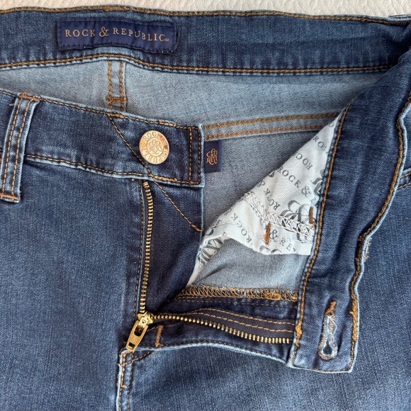 ROCK & REPUBLIC Berlin Skinny Mid-rise Jeans, Blue, Women's Size 10 L31 - Picture 6 of 10